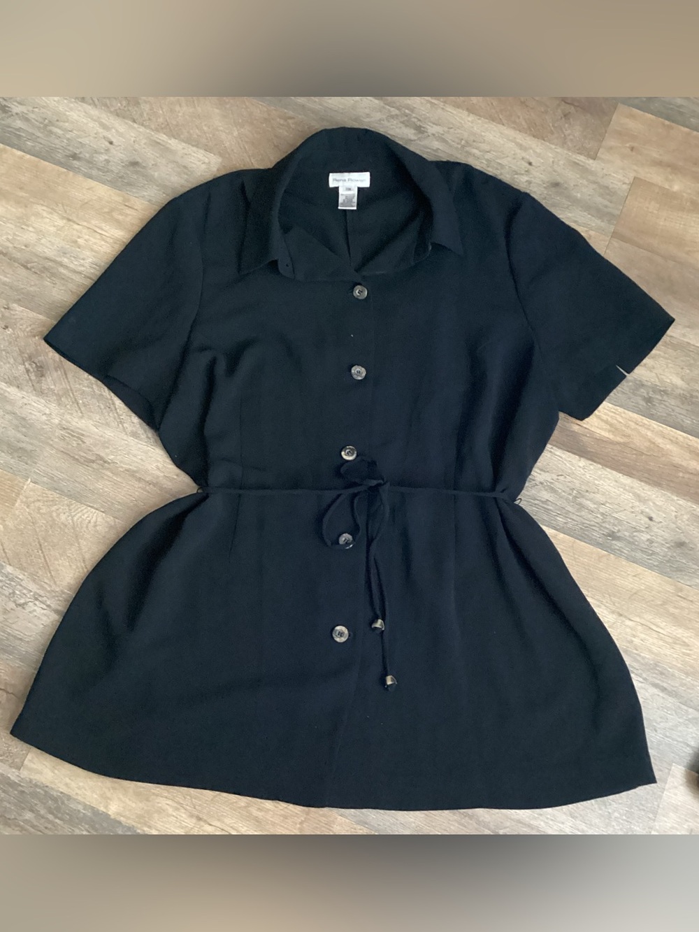 Rena Rowan Black V-Neck Blouse